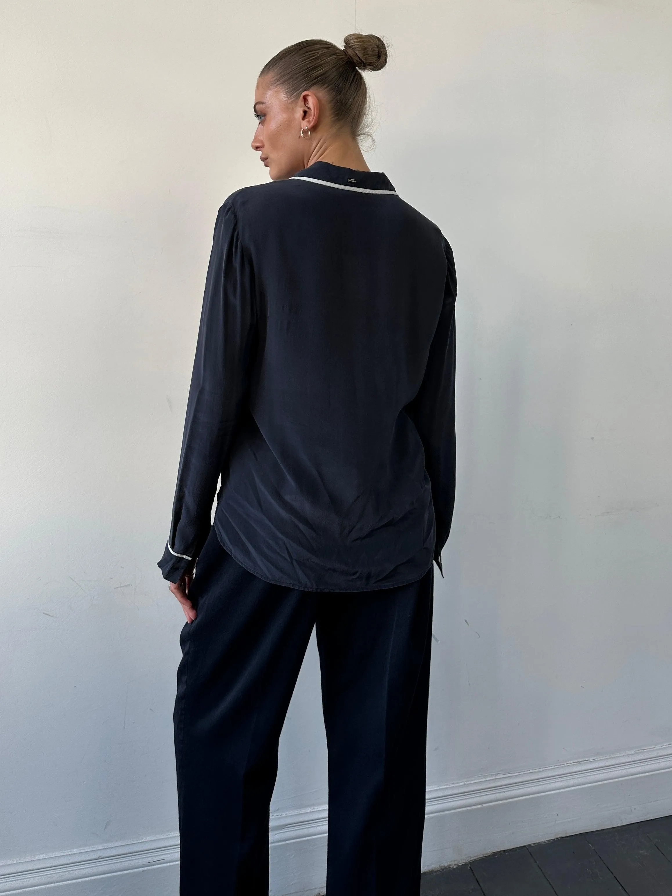 Armani Jeans Pyjama Silk Shirt - M