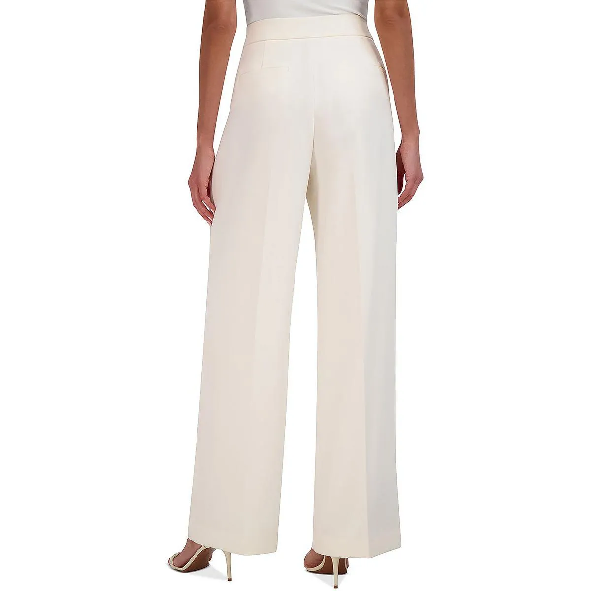 BCBGMAXAZRIA Womens Pleated Wide Leg Wide Leg Pants