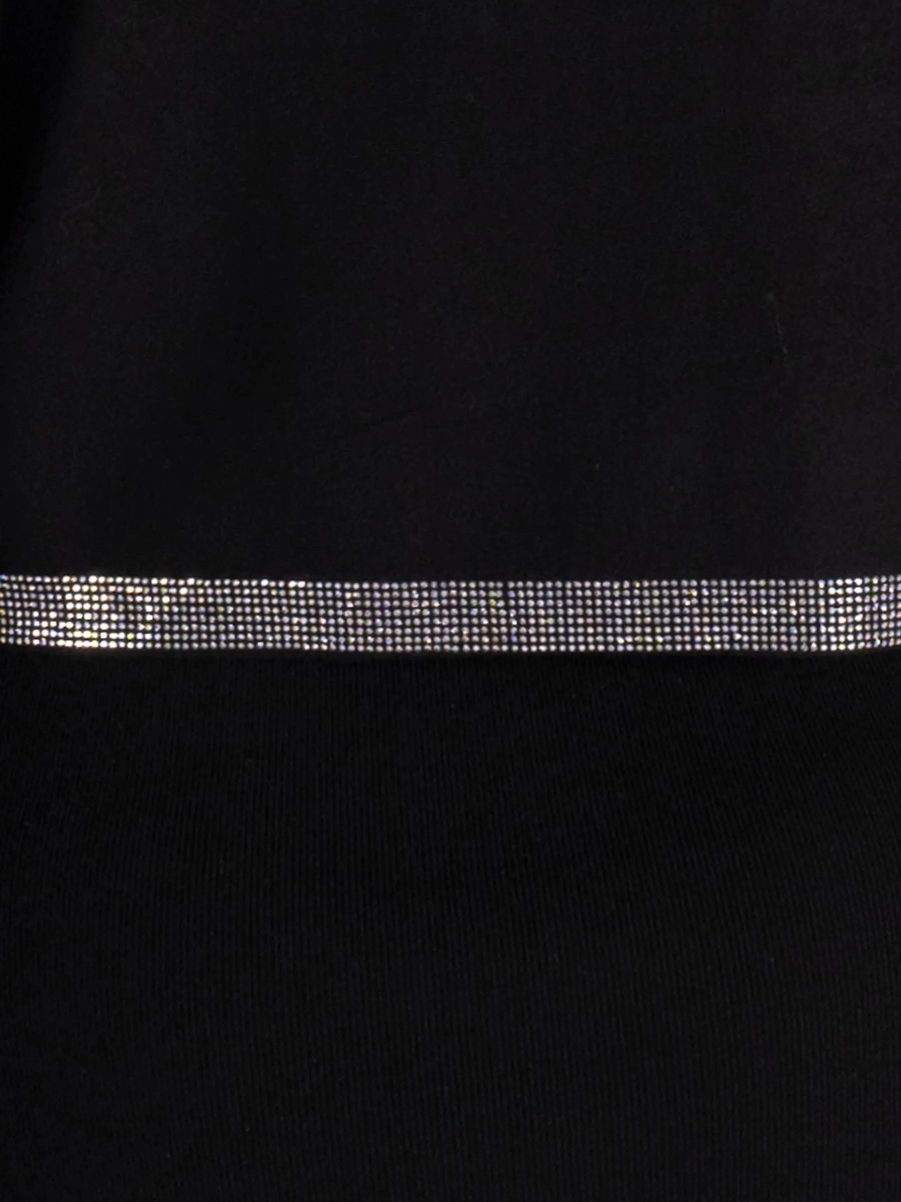 Black Layered Dress With Diamonte Detail