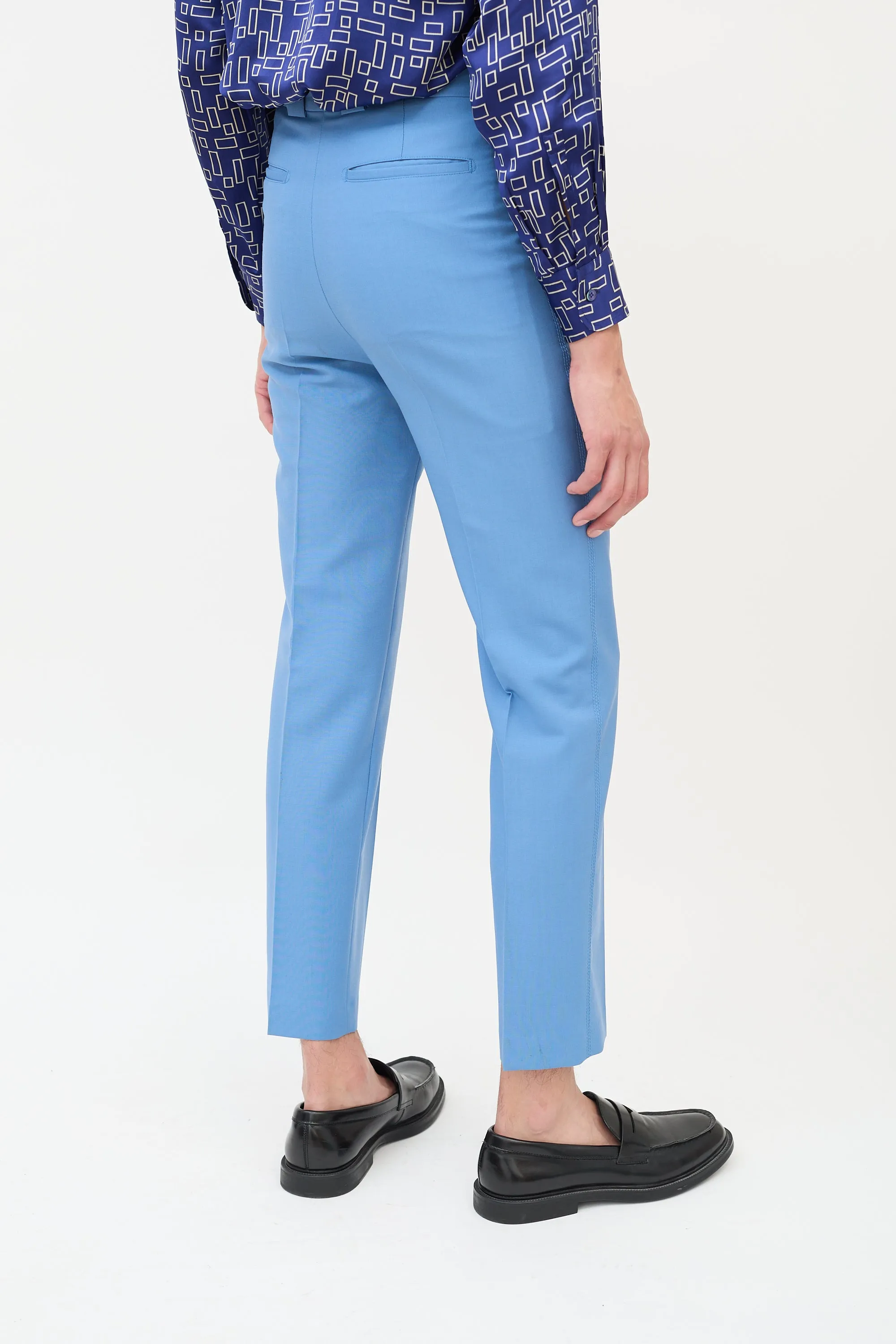 Blue Wool & Mohair Suit