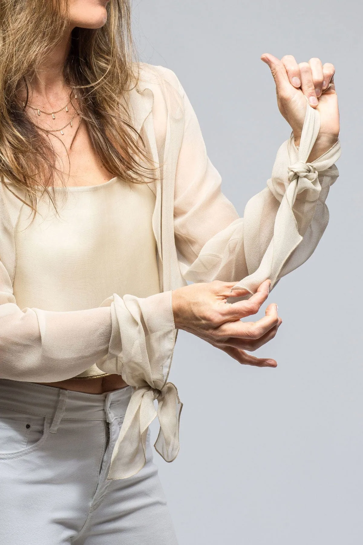 Buleria Chiffon Wrap in Ice