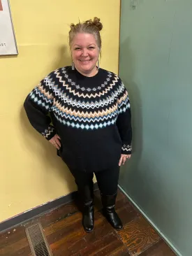 Croft & Barrow Blue Fair Isle Sweaters, 3xl