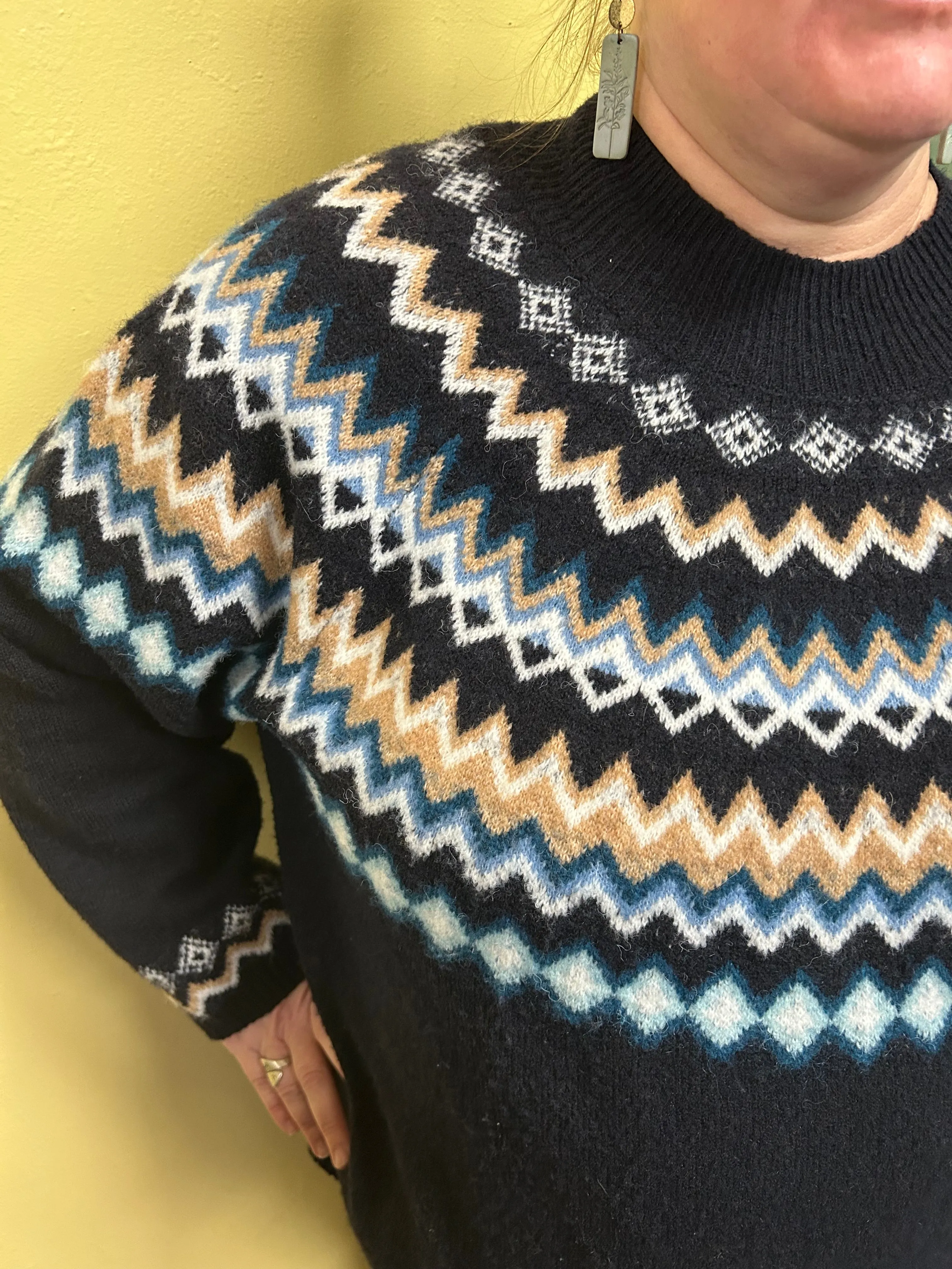 Croft & Barrow Blue Fair Isle Sweaters, 3xl