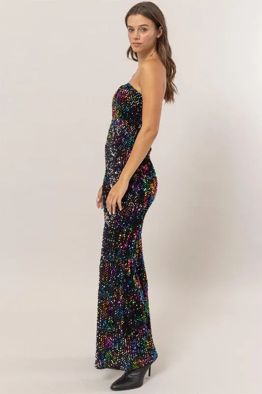 Dancing Queen Sequin Velvet Jumpsuit