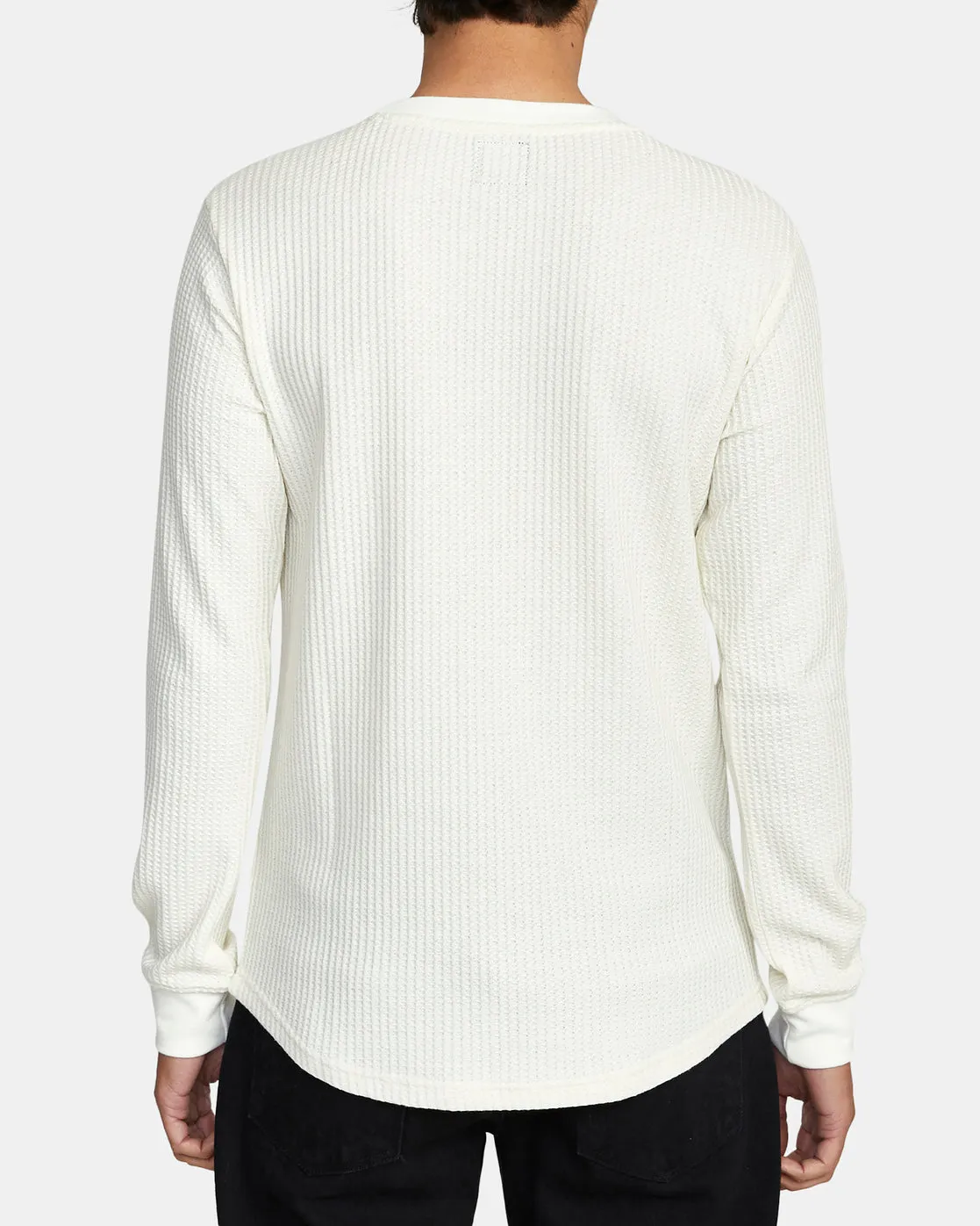 Day Shift Long Sleeve Thermal Shirt - Antique White