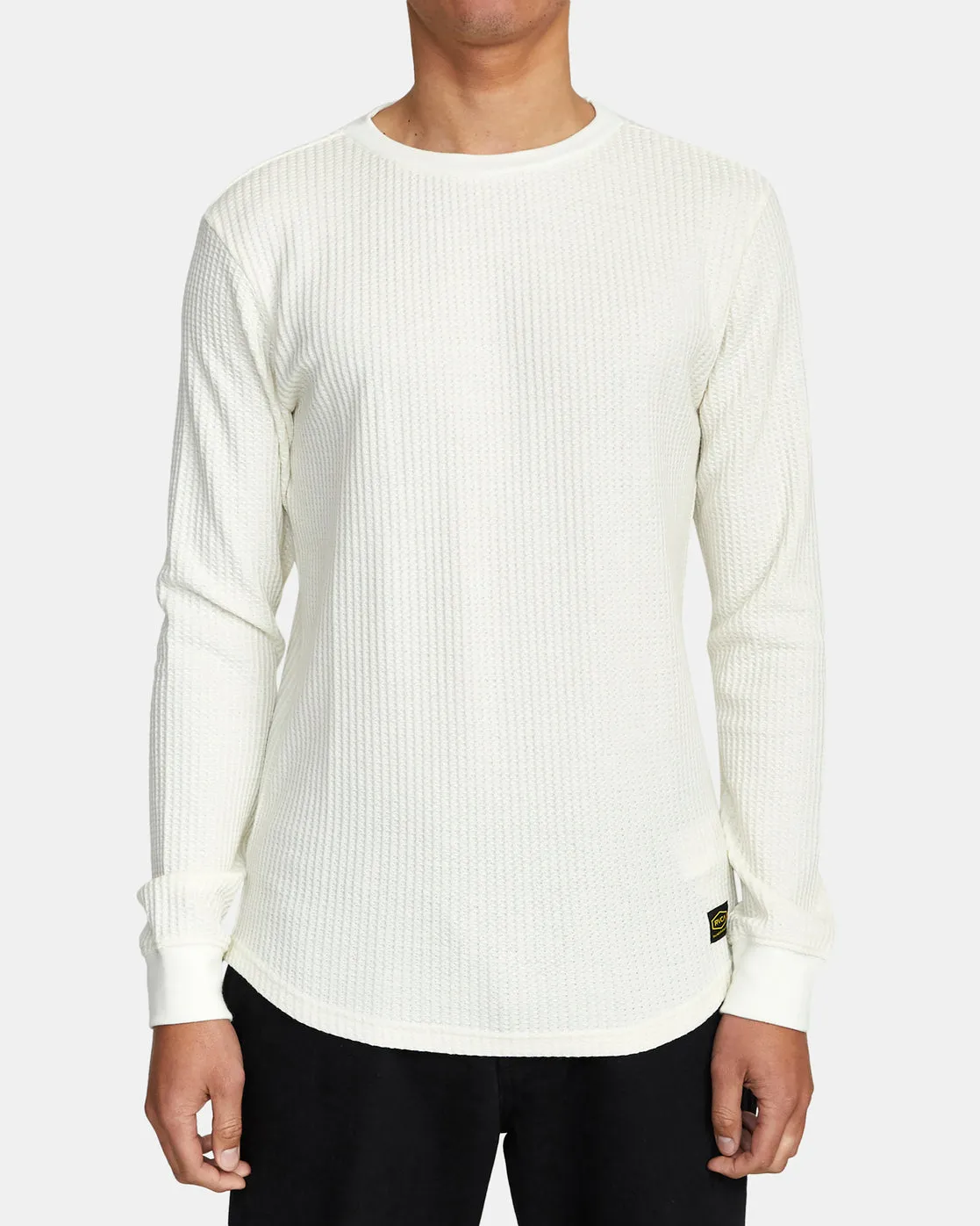 Day Shift Long Sleeve Thermal Shirt - Antique White