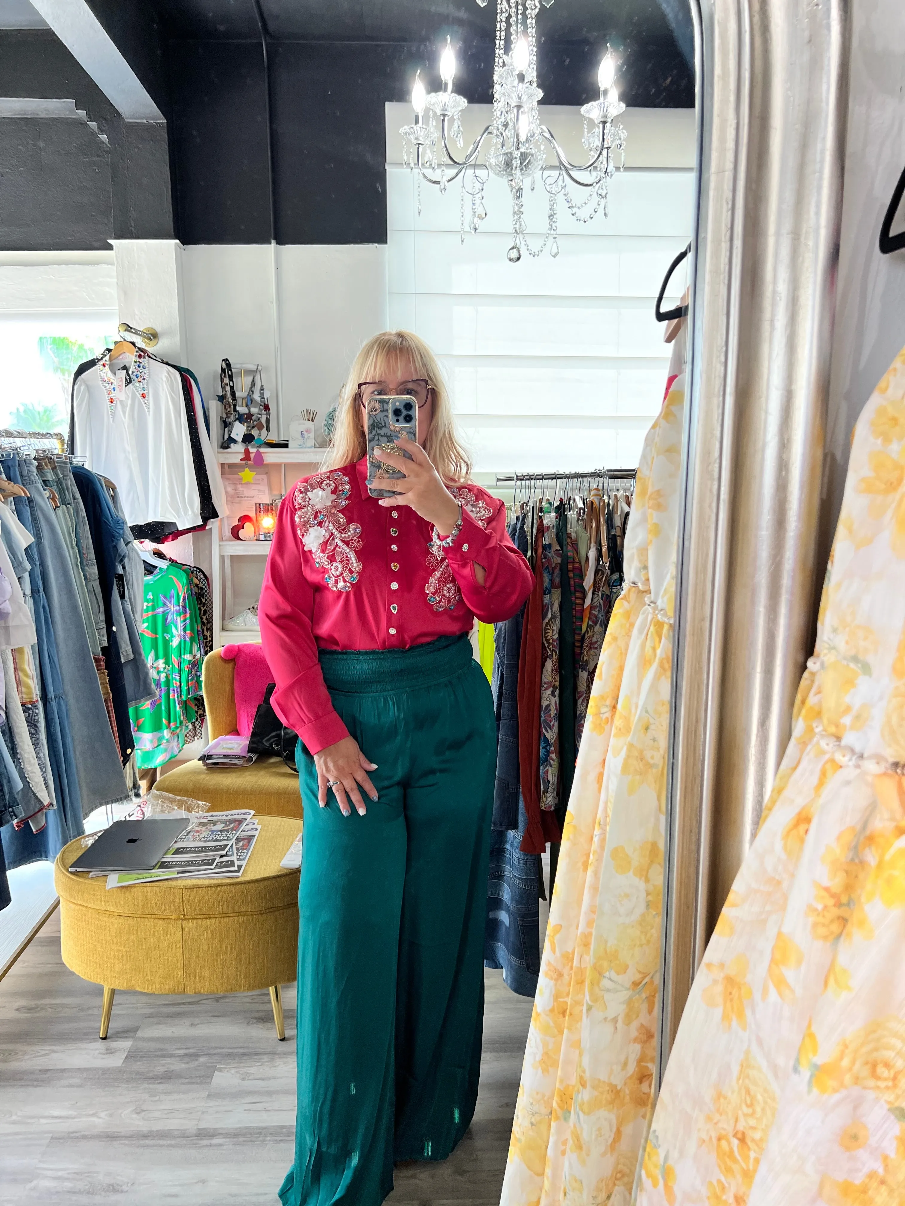Emerald Wide Leg Pants