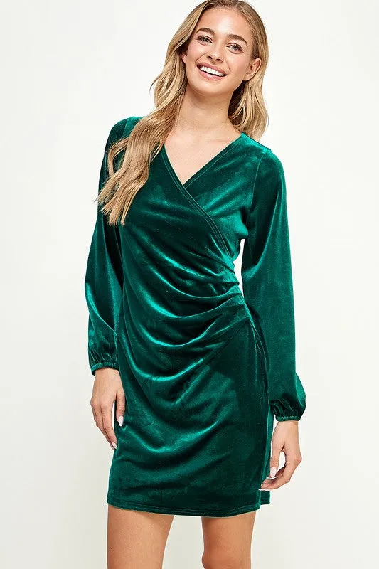 Festive Velvet Mini Dress