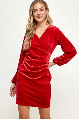 Festive Velvet Mini Dress