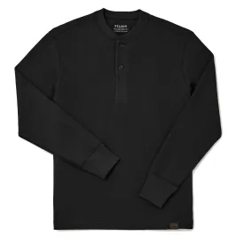 Filson Waffle Knit Henley L/S Top Faded Black