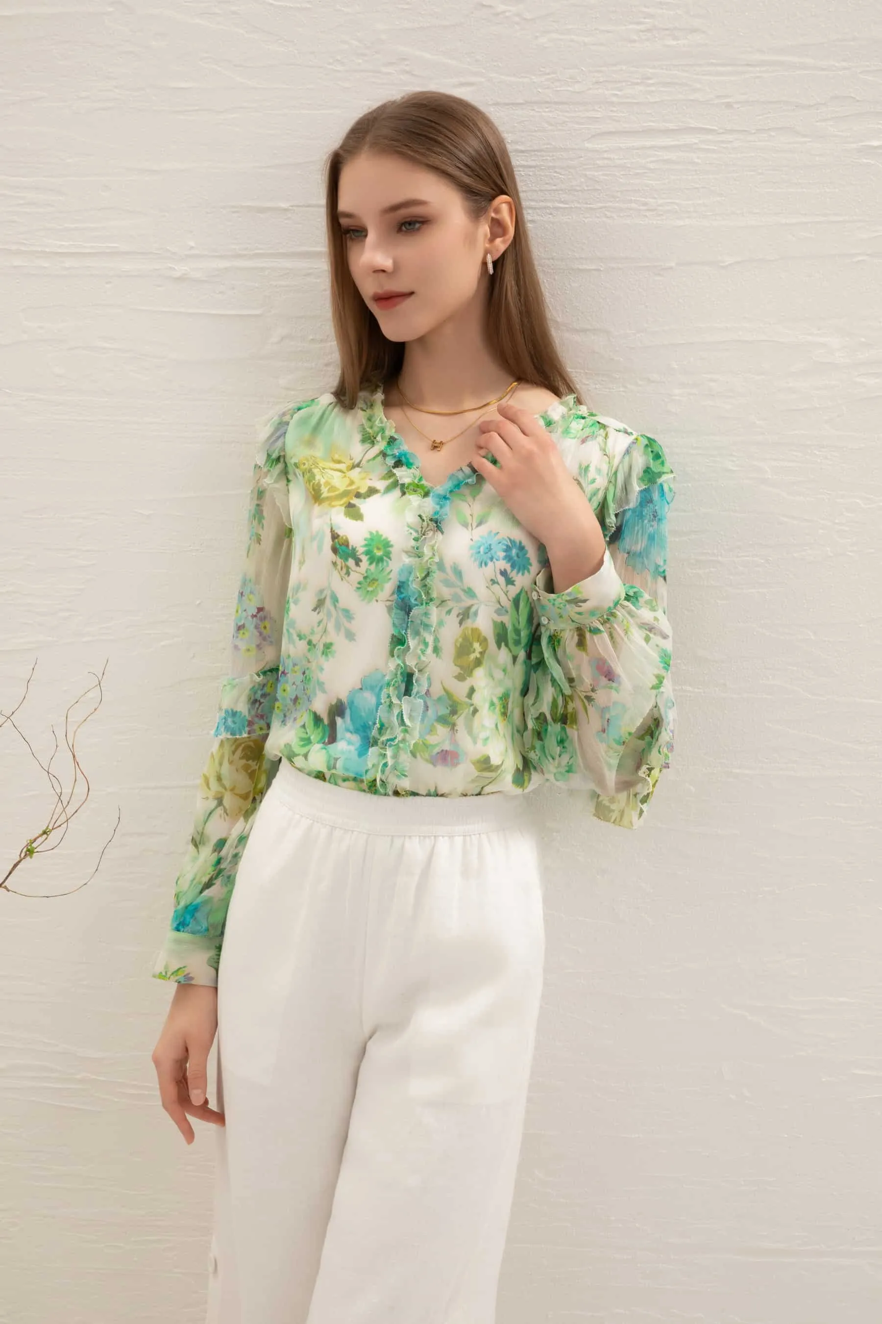 GDS Rosie Silk Blouse | Print