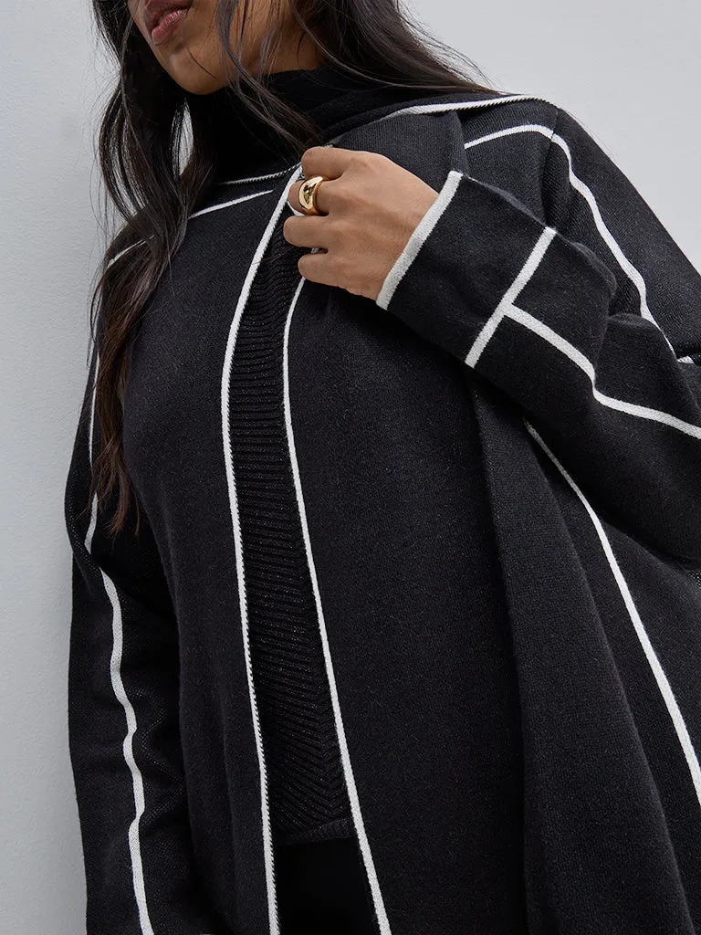 Gia Black Knitted Shrug