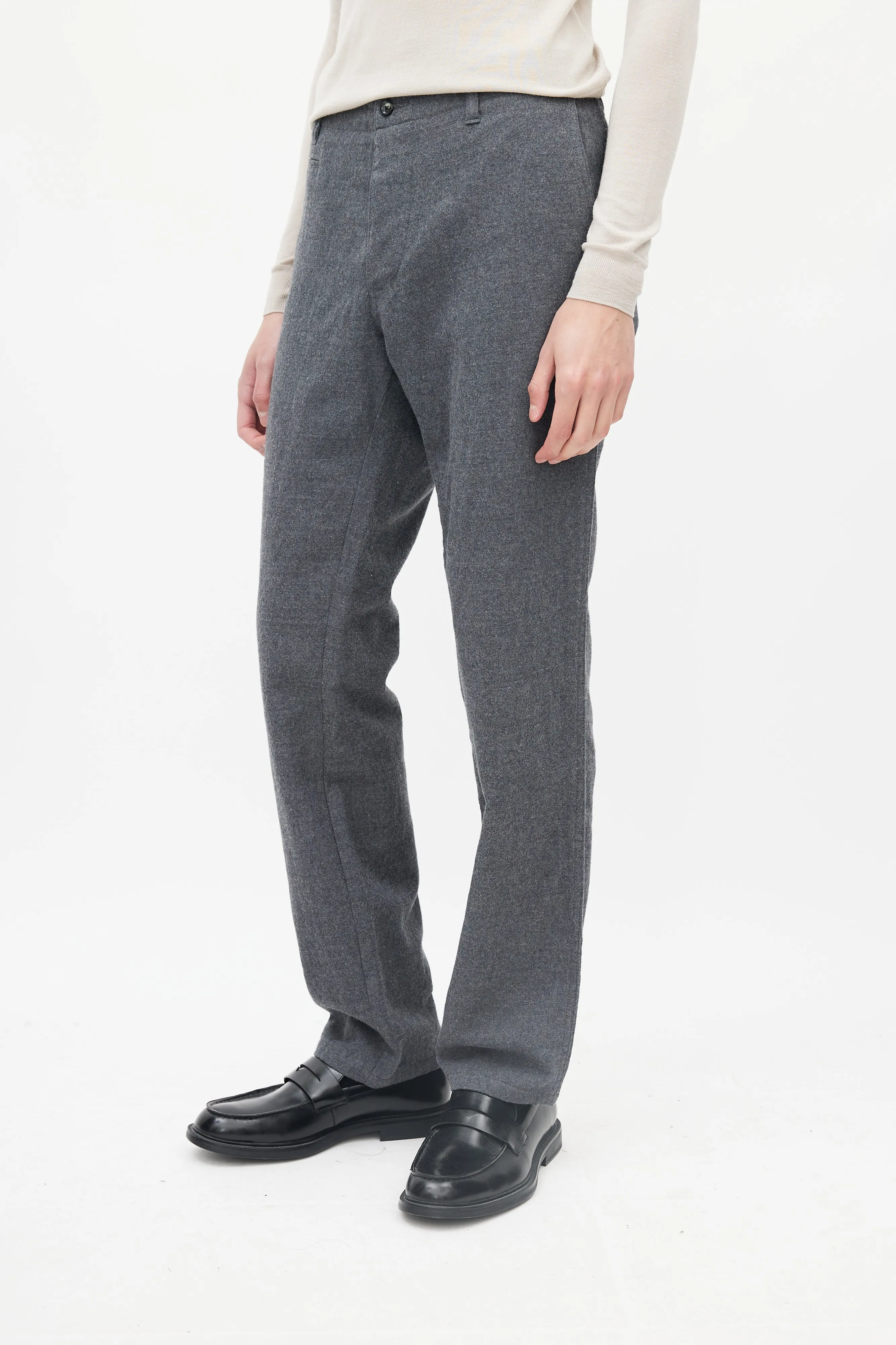 Grey Five Pocket Trousers