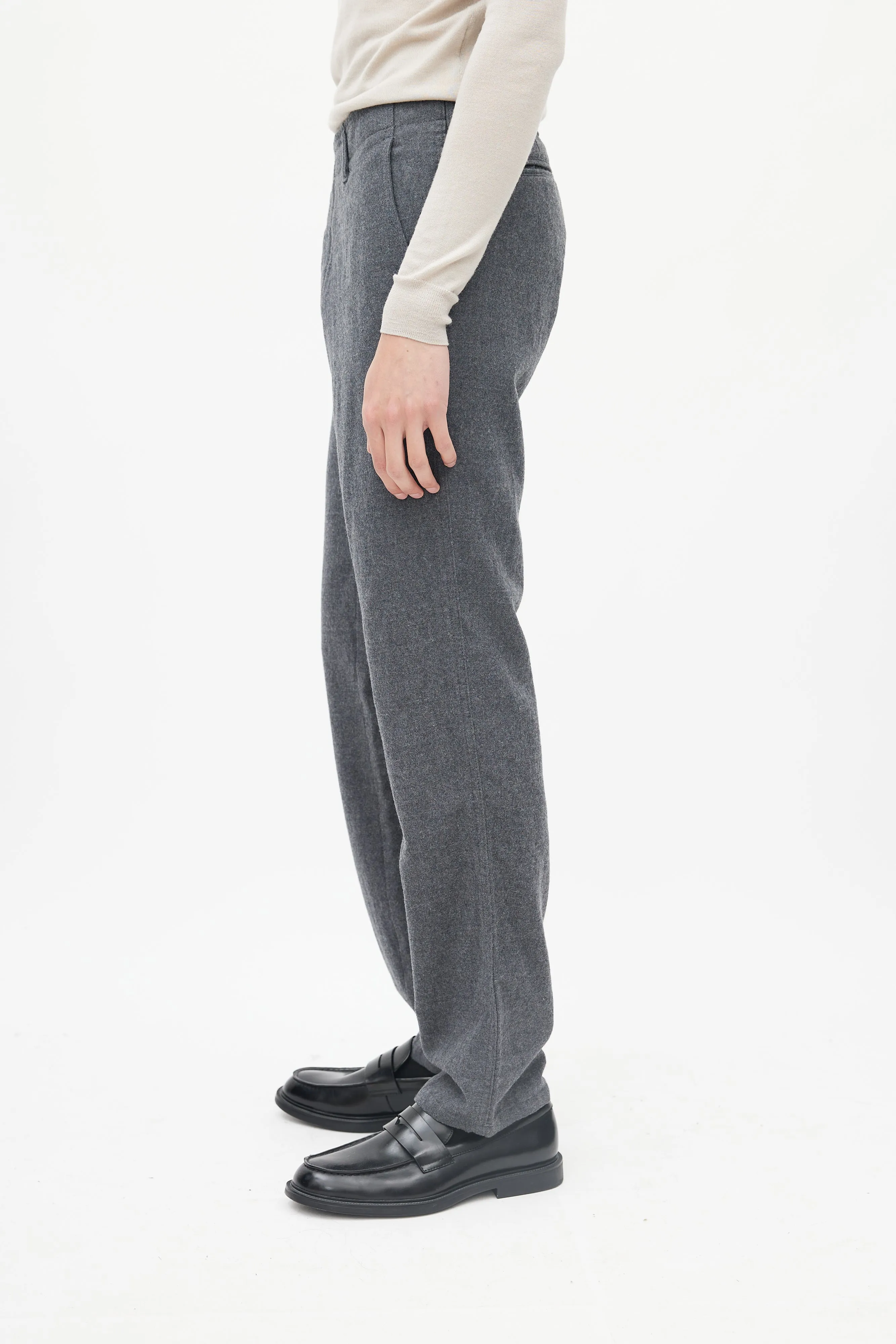Grey Five Pocket Trousers