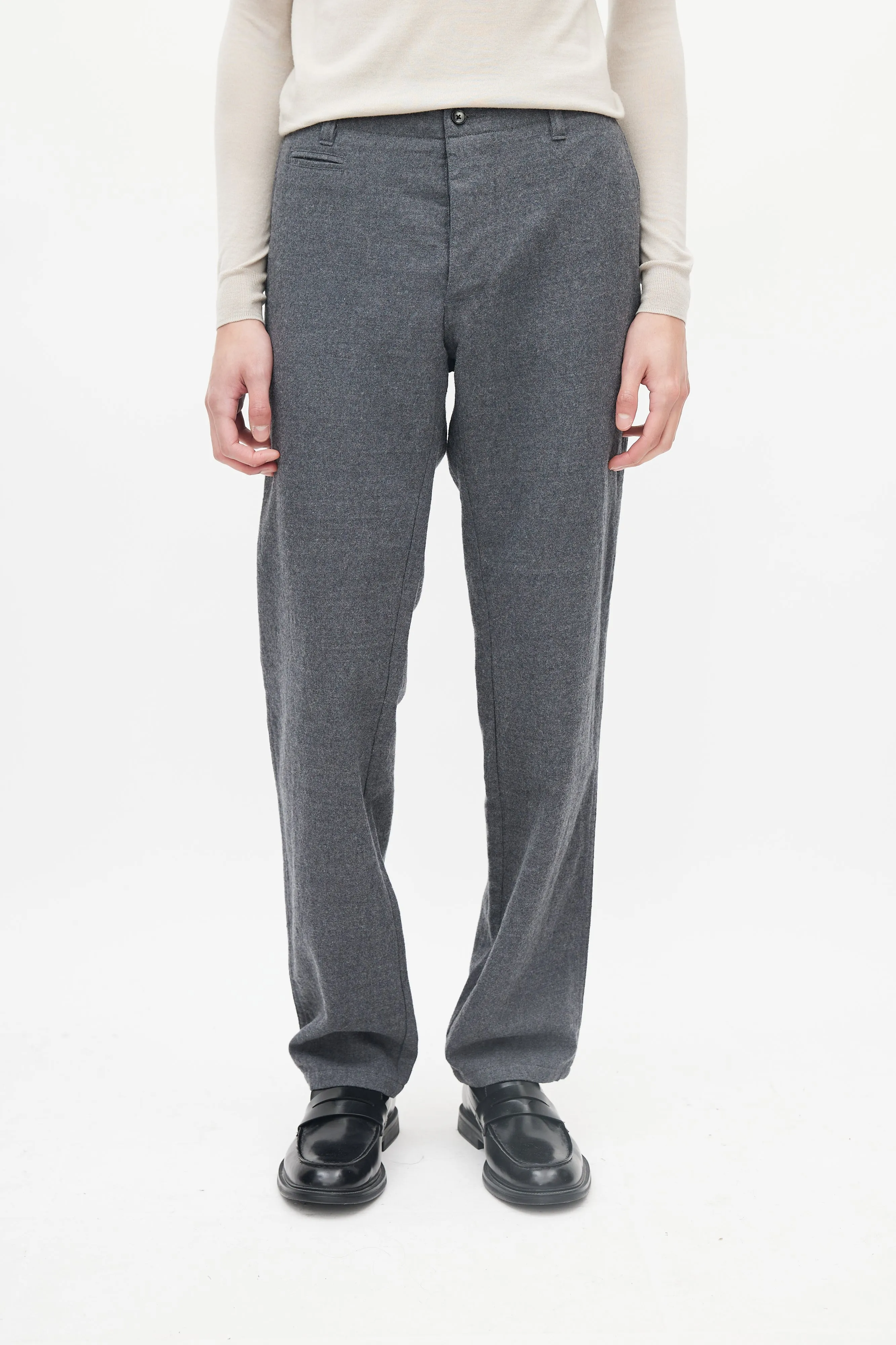 Grey Five Pocket Trousers