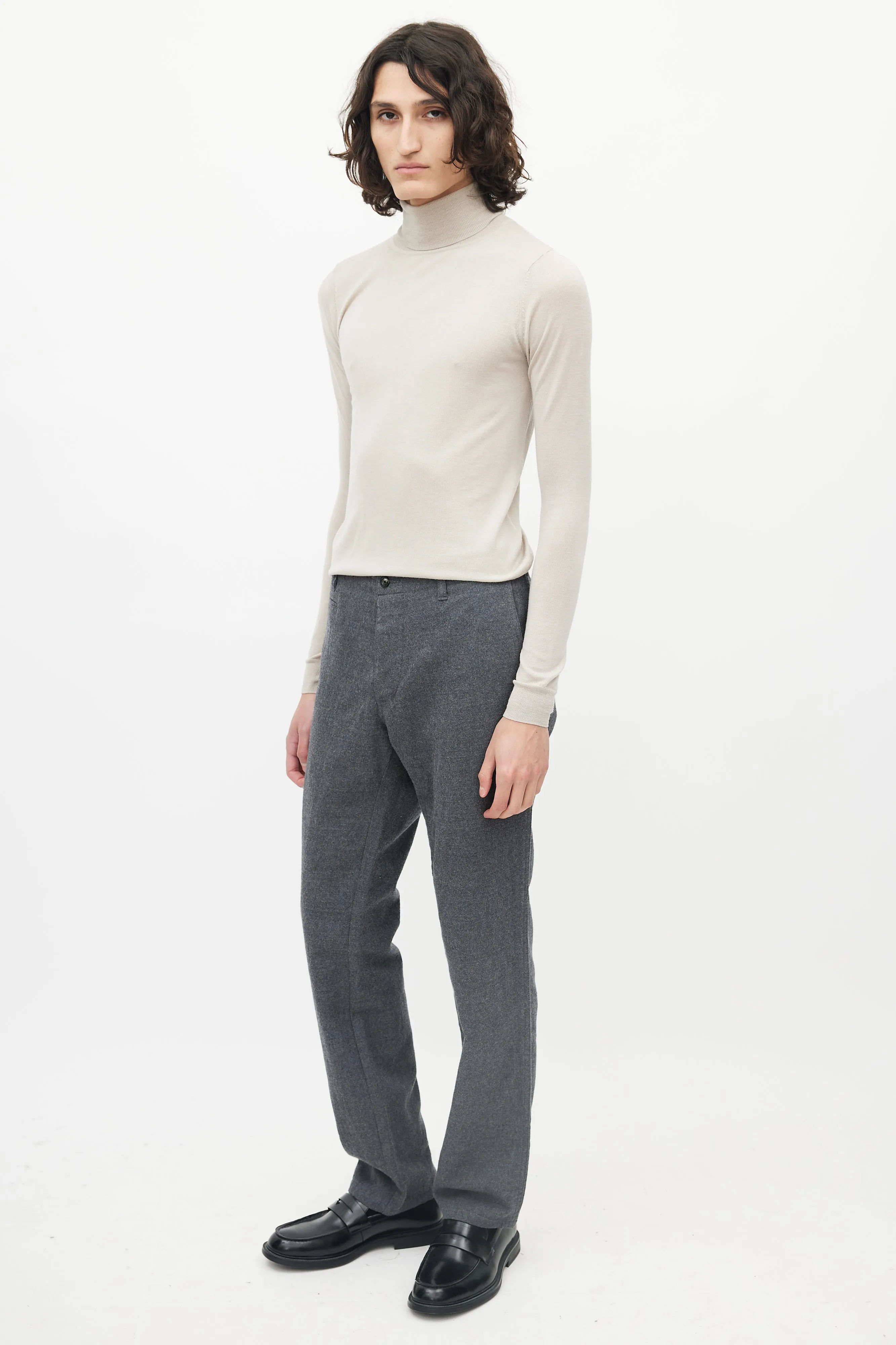 Grey Five Pocket Trousers