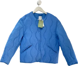H&M Blue Quilted Jacket UK XS