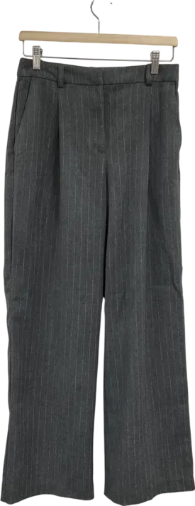 H&M Grey Tailored Wool-blend Trousers W38