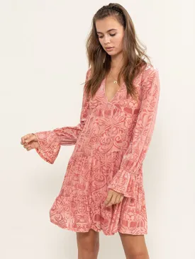 Hyfve Long Sleeve Burnout Velvet Mini Dress - Brands We Love