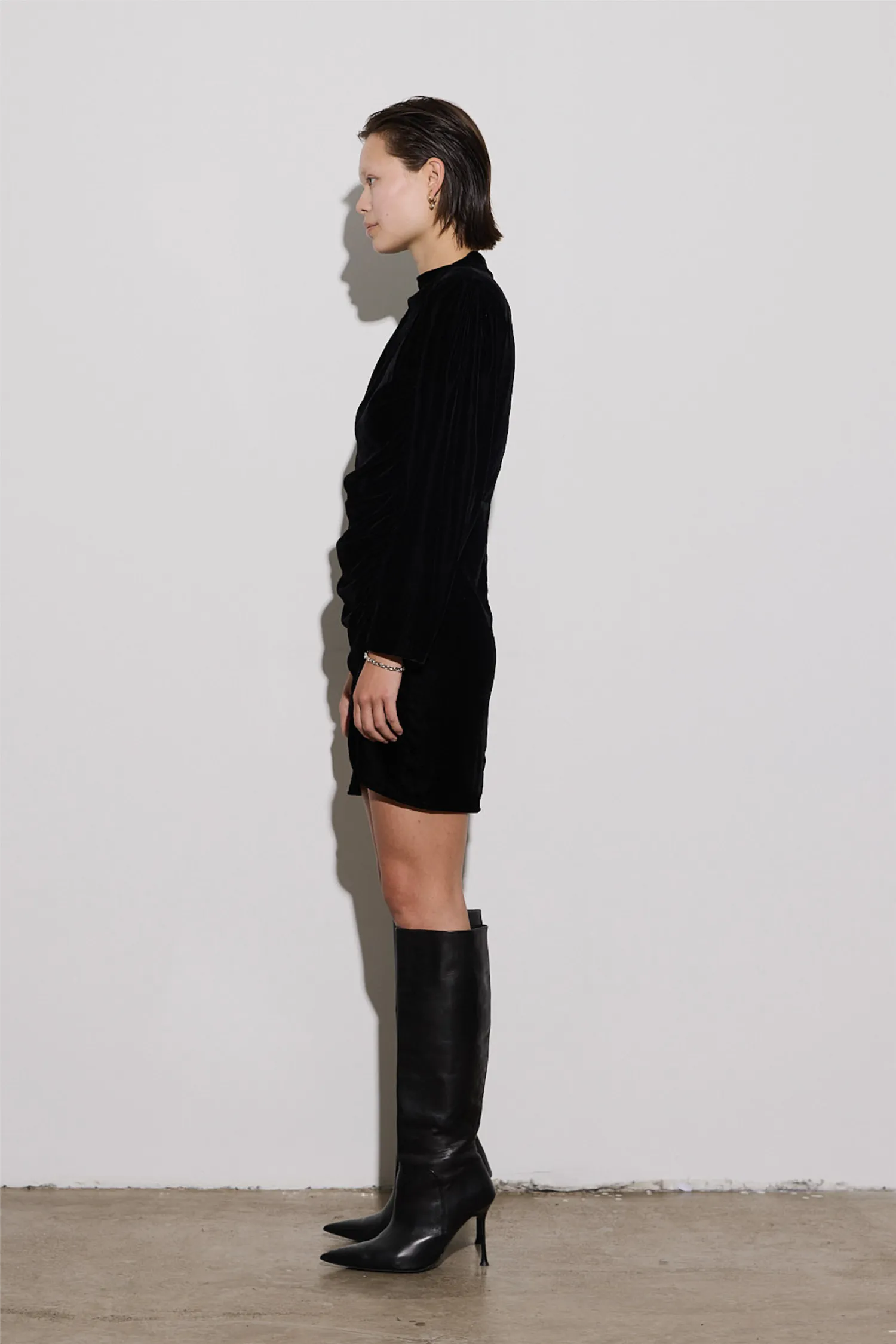 Jet Dress Velvet Black