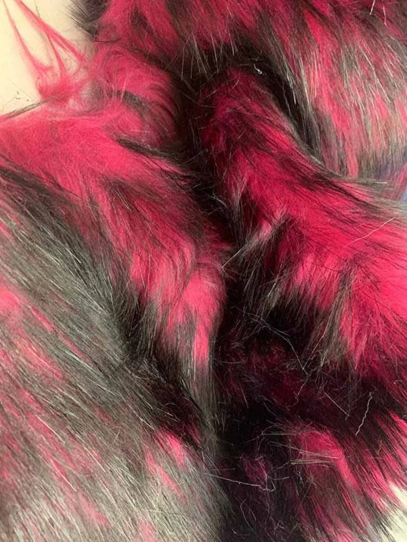 Luxury Husky Faux Fur Fabric By The Yard | Faux Fur Material
