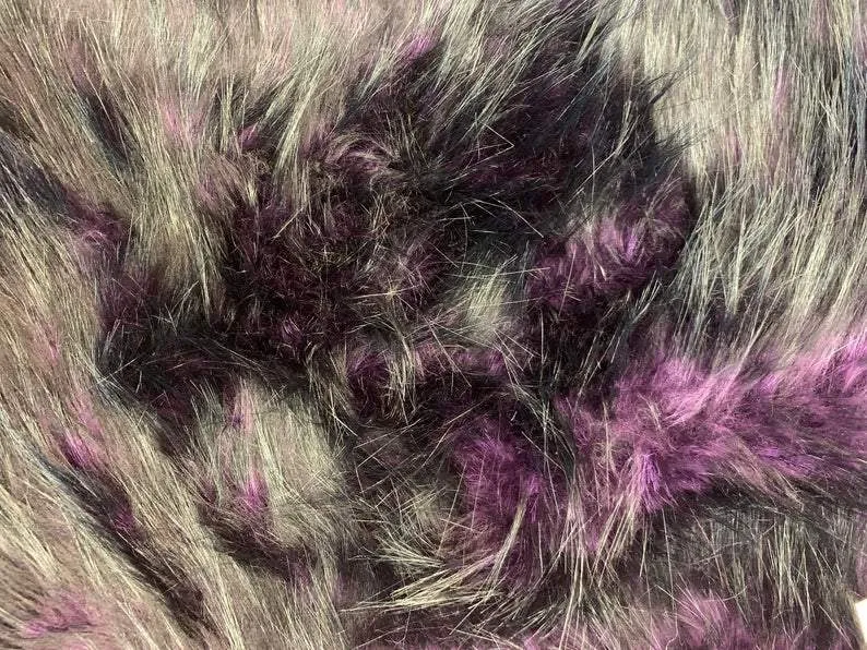 Luxury Husky Faux Fur Fabric By The Yard | Faux Fur Material