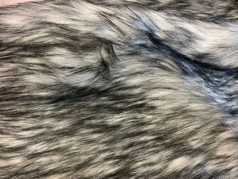 Luxury Husky Faux Fur Fabric By The Yard | Faux Fur Material