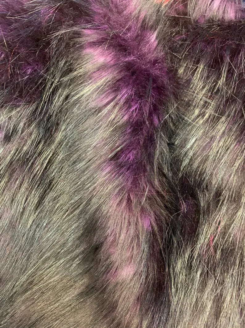Luxury Husky Faux Fur Fabric By The Yard | Faux Fur Material