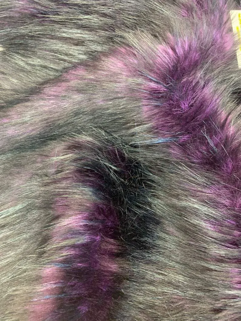 Luxury Husky Faux Fur Fabric By The Yard | Faux Fur Material
