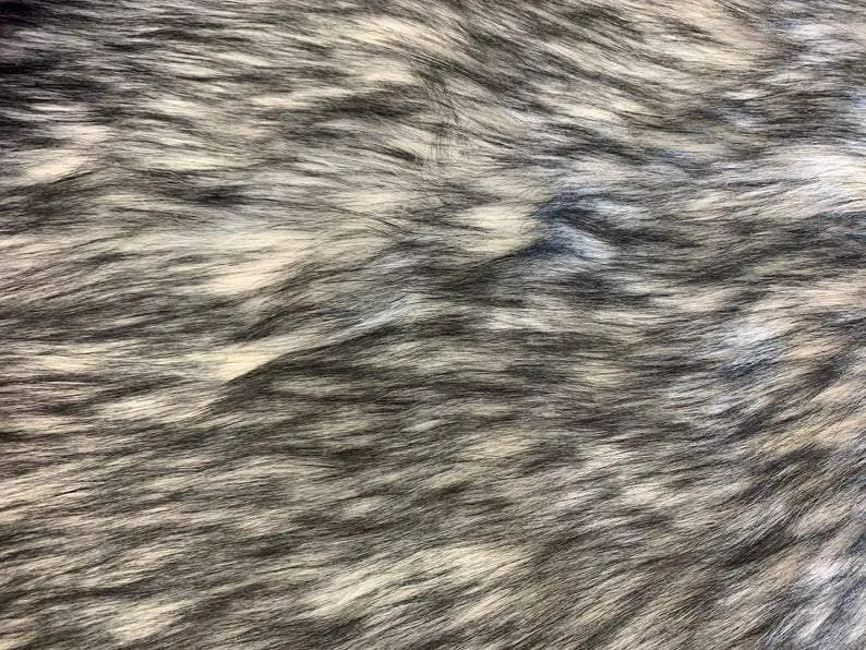 Luxury Husky Faux Fur Fabric By The Yard | Faux Fur Material