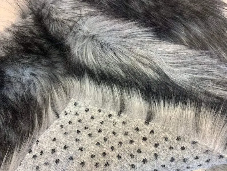 Luxury Husky Faux Fur Fabric By The Yard | Faux Fur Material