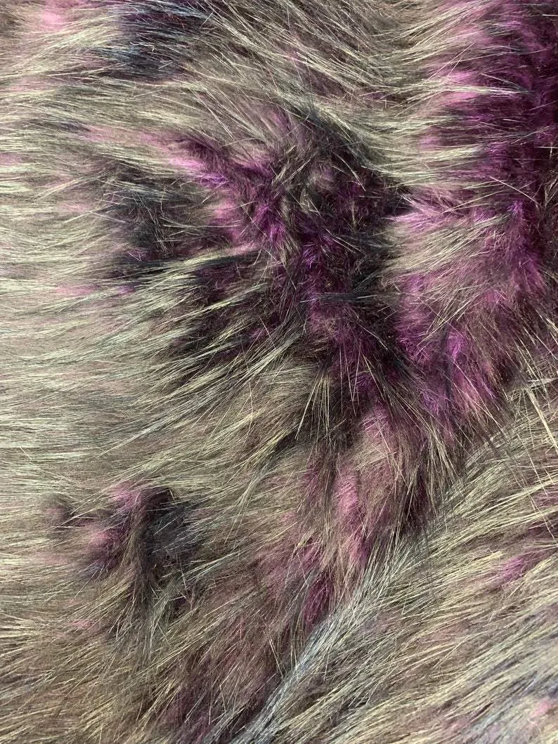 Luxury Husky Faux Fur Fabric By The Yard | Faux Fur Material