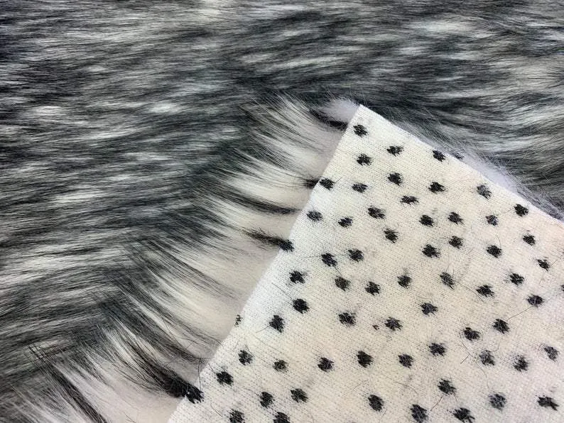 Luxury Husky Faux Fur Fabric By The Yard | Faux Fur Material