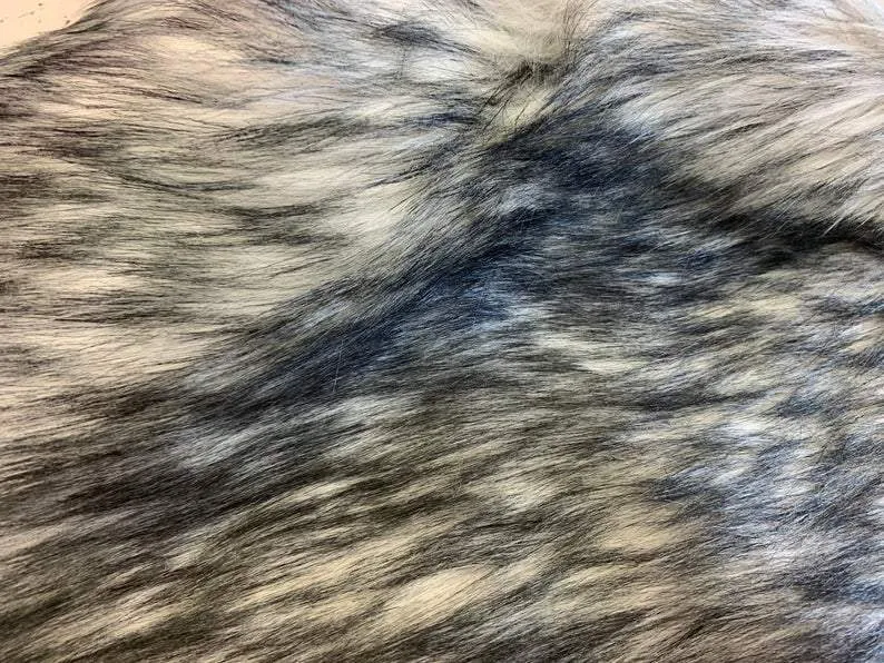 Luxury Husky Faux Fur Fabric By The Yard | Faux Fur Material