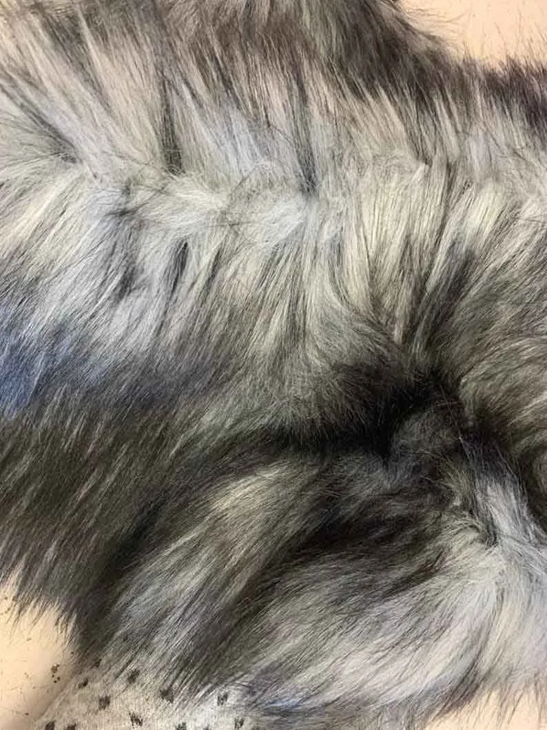 Luxury Husky Faux Fur Fabric By The Yard | Faux Fur Material