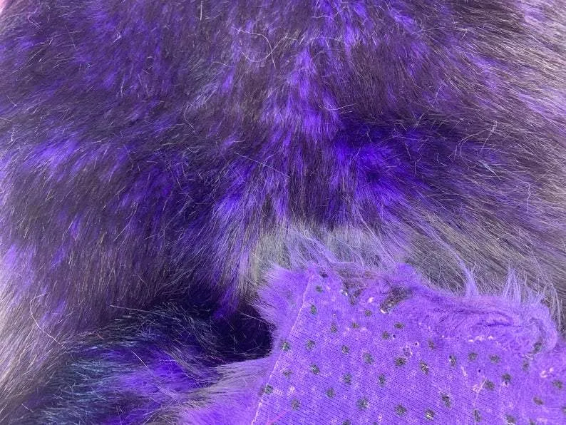 Luxury Husky Faux Fur Fabric By The Yard | Faux Fur Material