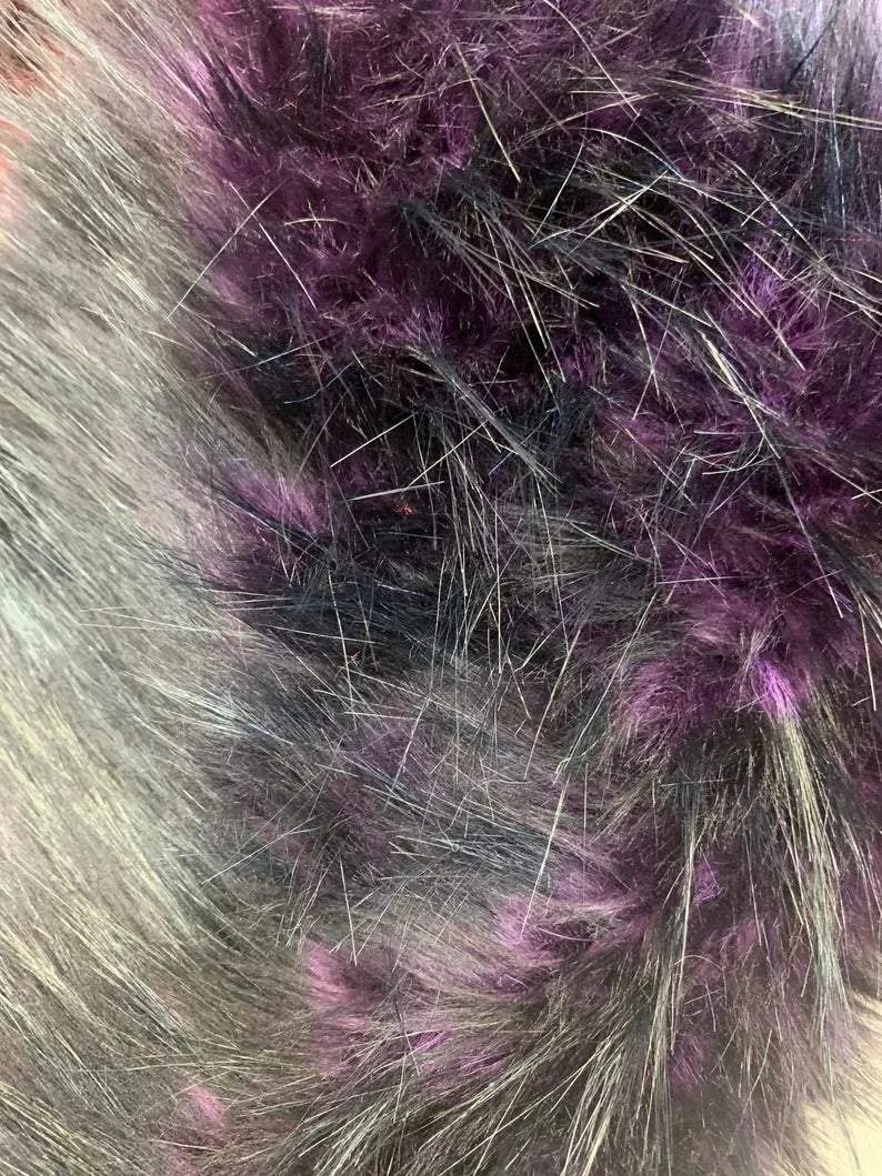 Luxury Husky Faux Fur Fabric By The Yard | Faux Fur Material