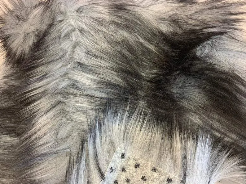 Luxury Husky Faux Fur Fabric By The Yard | Faux Fur Material