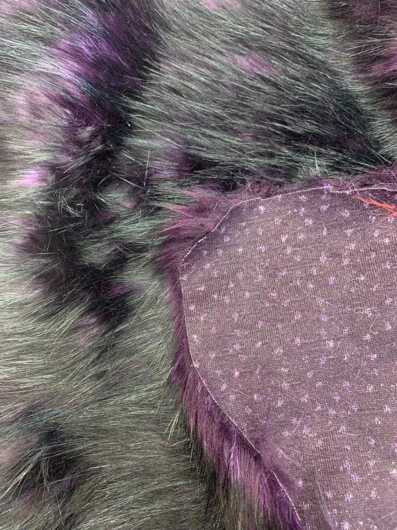 Luxury Husky Faux Fur Fabric By The Yard | Faux Fur Material