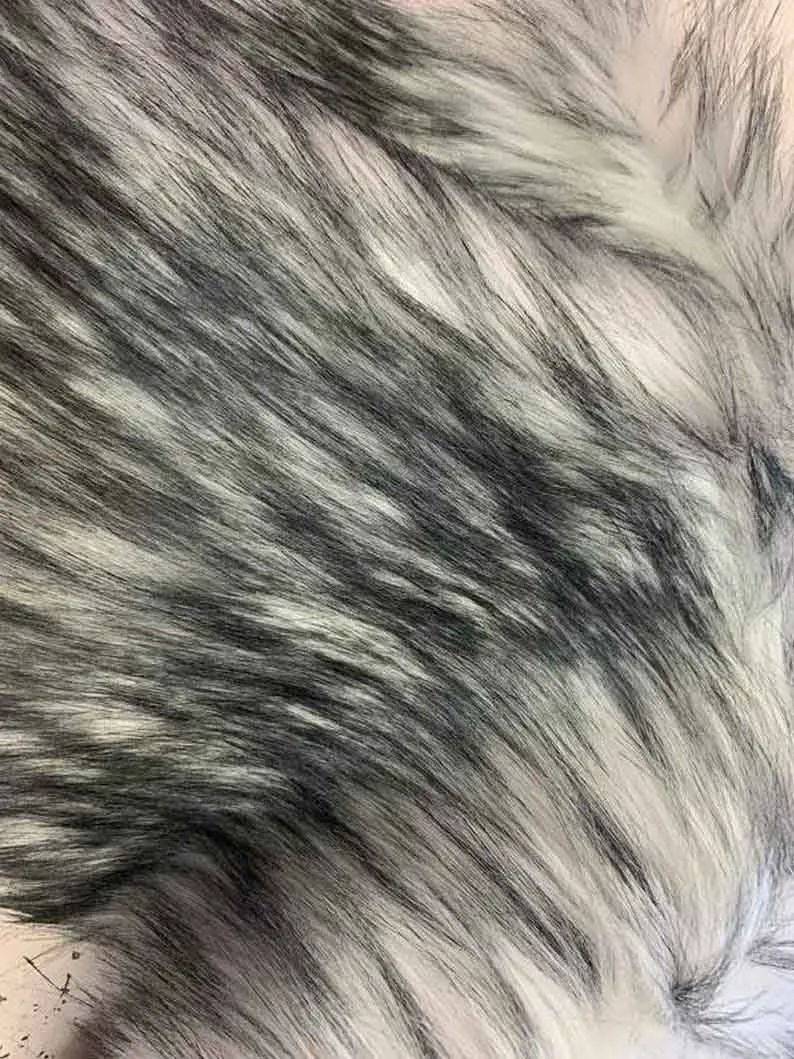 Luxury Husky Faux Fur Fabric By The Yard | Faux Fur Material