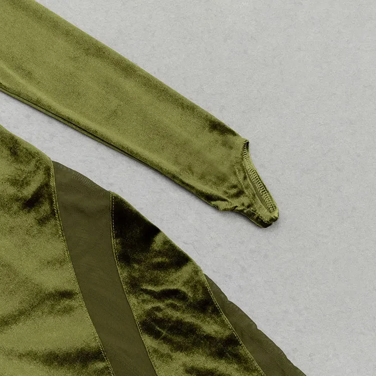 Mya Sheer Velvet Jumpsuit