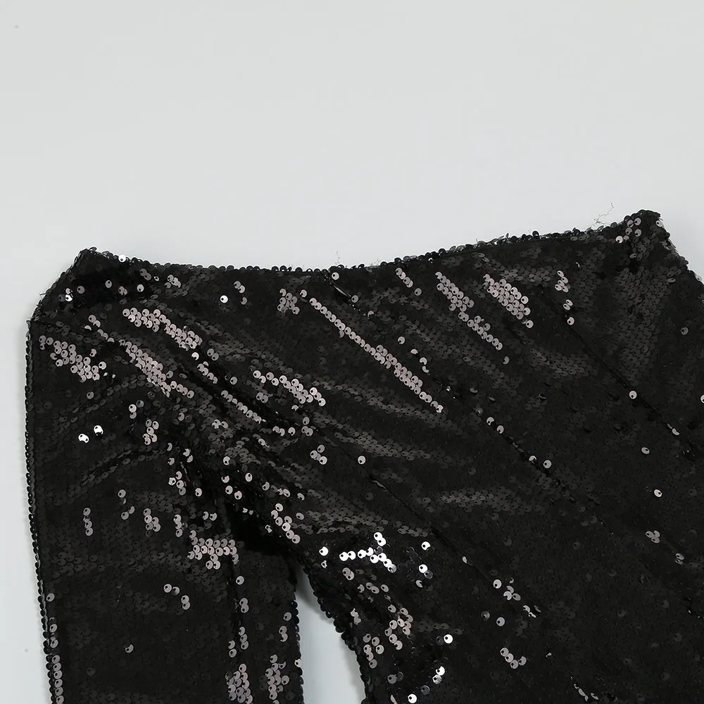 One Shoulder Sequin Dress