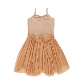 Peggy Velvet Ballet Dress In Ivory Cream
