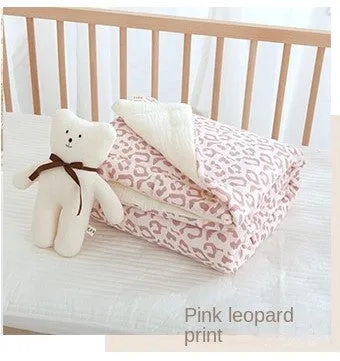 Pink Leopard Infant Baby Blanket