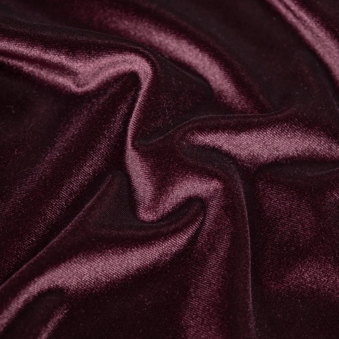 Radiant Stretch Velvet - Boysenberry