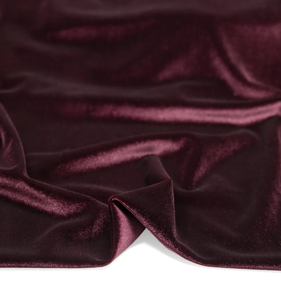 Radiant Stretch Velvet - Boysenberry