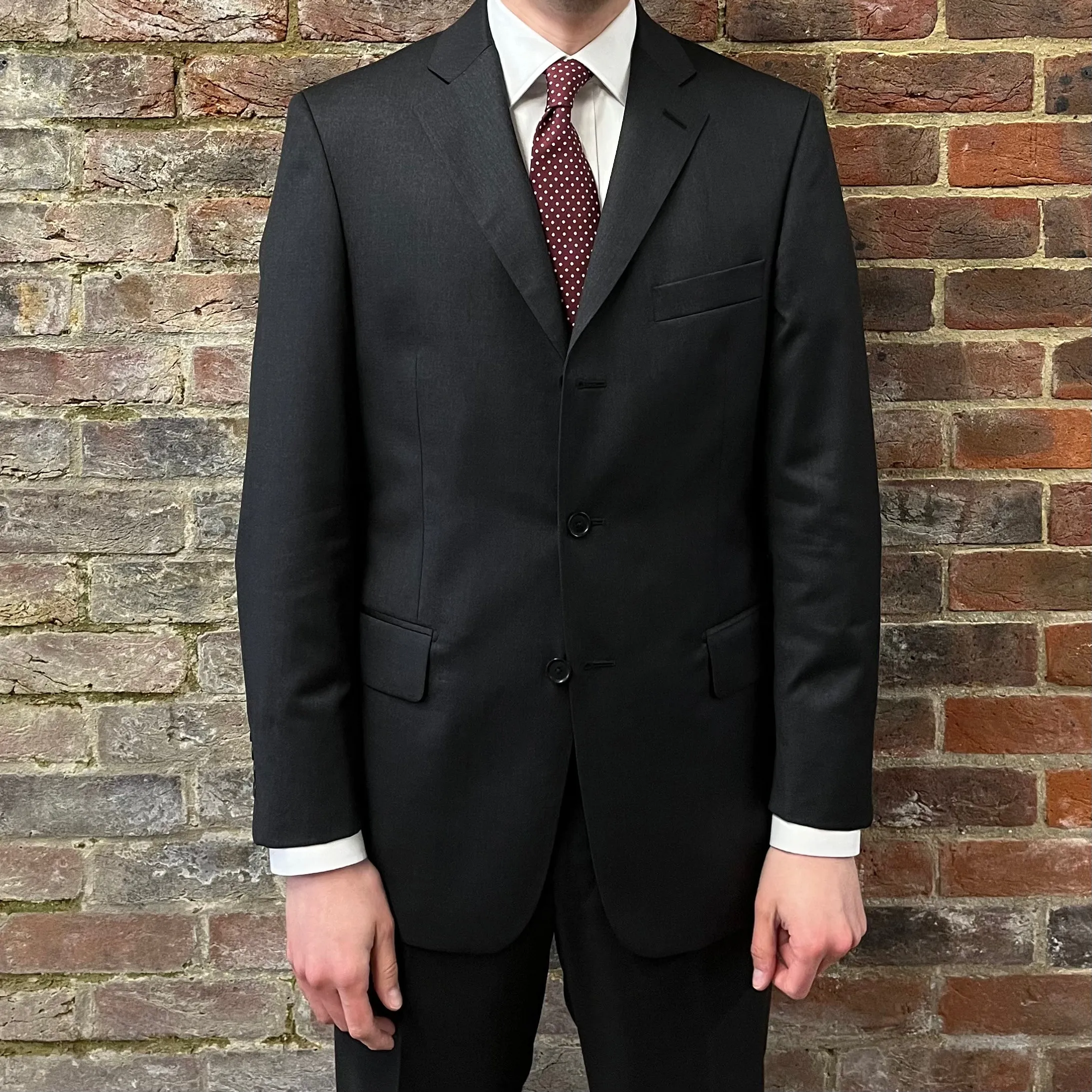 Regent - 'Penguin' Suit - Anthracite Grey Fleck Wool 260g - Reda Super 110