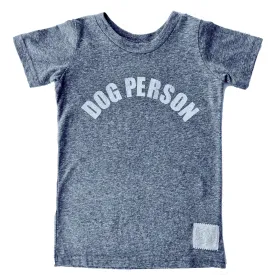 Retro Brand - Dog Person SLIM Tee in Heather Grey