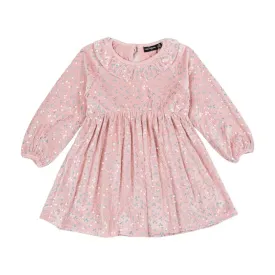 Rock Your Kid Pink Velvet Sequin Dress