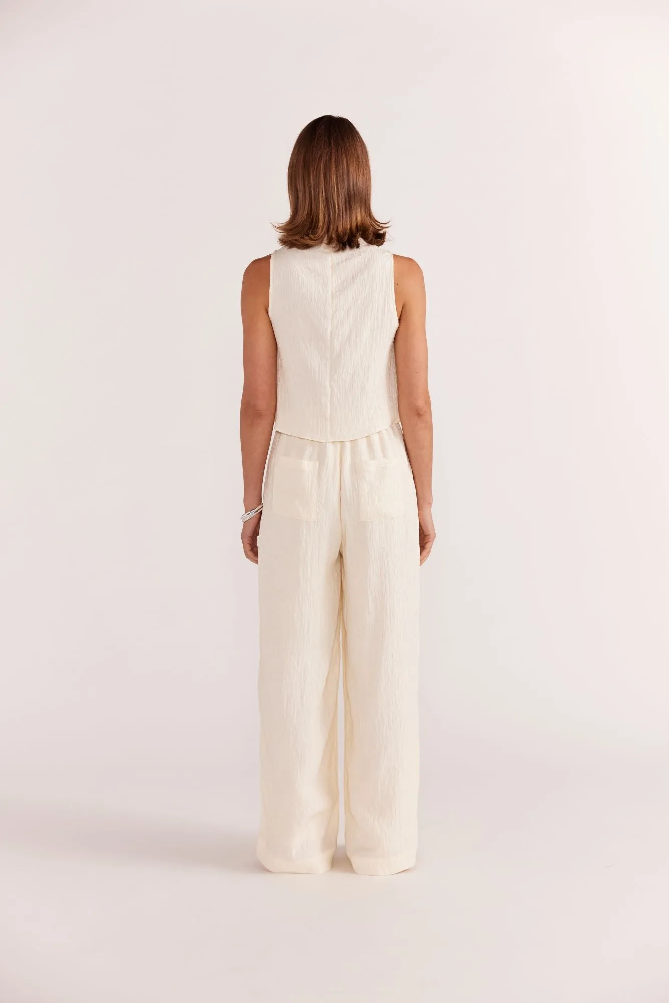 Sabine Wide Leg Pants | Vanilla